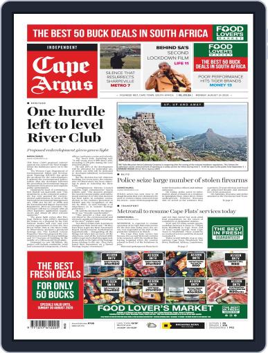 Cape Argus August 24th, 2020 Digital Back Issue Cover