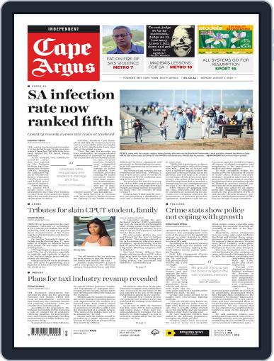 Cape Argus August 3rd, 2020 Digital Back Issue Cover