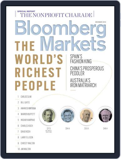 Bloomberg Markets November 8th, 2012 Digital Back Issue Cover