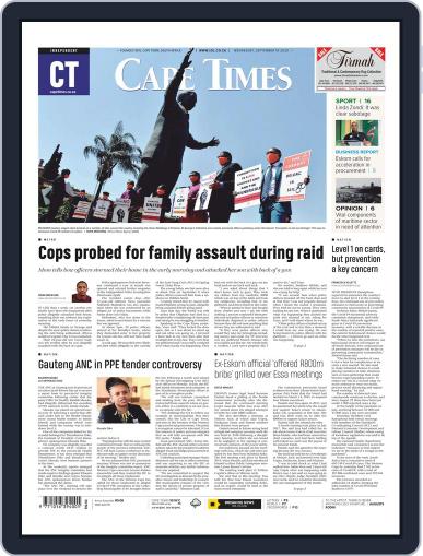 Cape Times September 16th, 2020 Digital Back Issue Cover