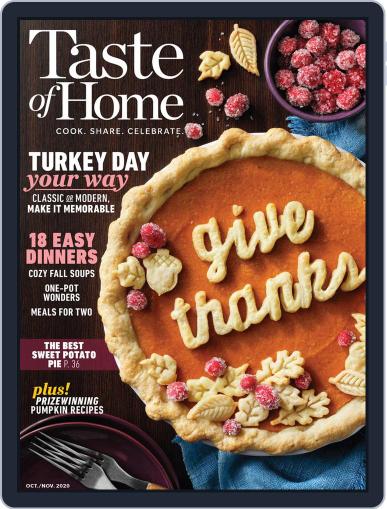 Taste of Home October 1st, 2020 Digital Back Issue Cover