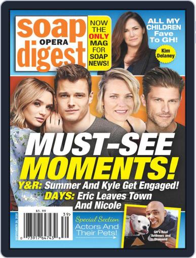 Soap Opera Digest September 28th, 2020 Digital Back Issue Cover