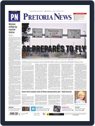 Pretoria News September 21st, 2020 Digital Back Issue Cover