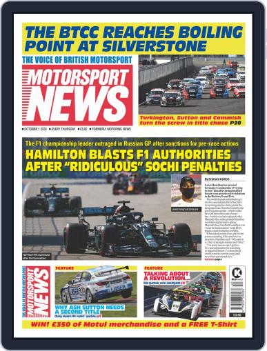 Motorsport News October 1st, 2020 Digital Back Issue Cover