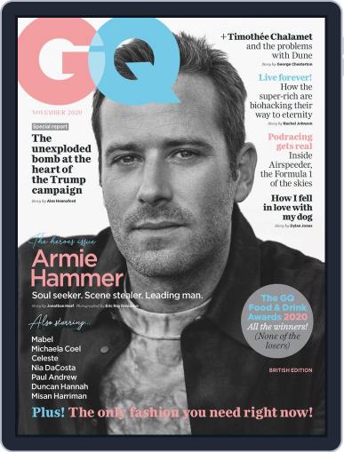 British GQ November 1st, 2020 Digital Back Issue Cover