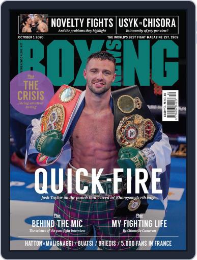 Boxing News October 1st, 2020 Digital Back Issue Cover