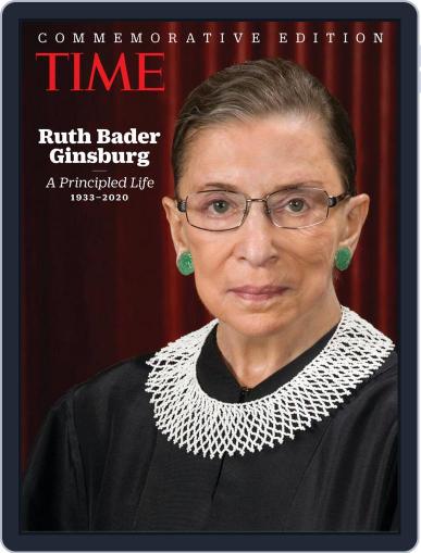 TIME Ruth Bader Ginsburg September 21st, 2020 Digital Back Issue Cover