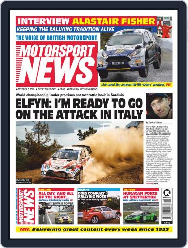 Motorsport News October 8th, 2020 Digital Back Issue Cover