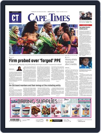 Cape Times October 26th, 2020 Digital Back Issue Cover