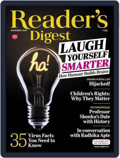Reader's Digest India November 1st, 2020 Digital Back Issue Cover