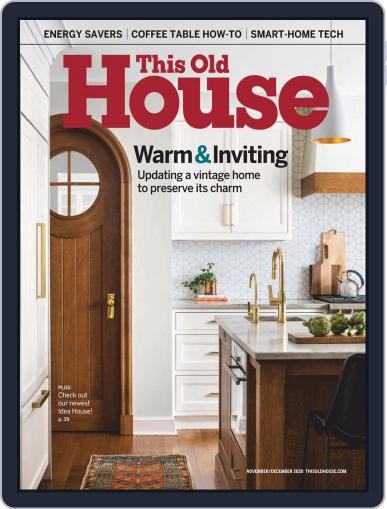 This Old House November 1st, 2020 Digital Back Issue Cover