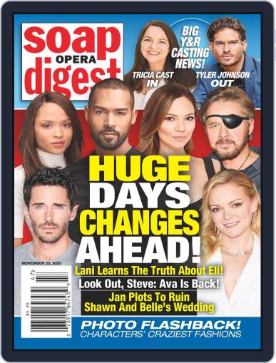 Soap Opera Digest November 23rd, 2020 Digital Back Issue Cover