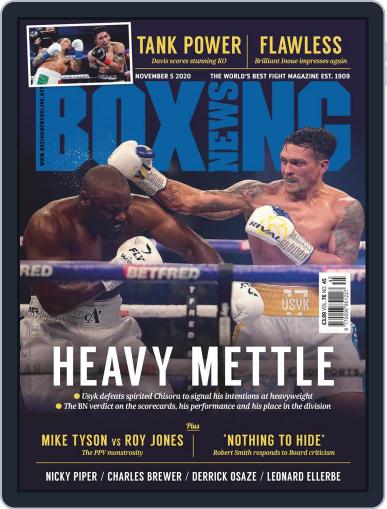 Boxing News November 5th, 2020 Digital Back Issue Cover