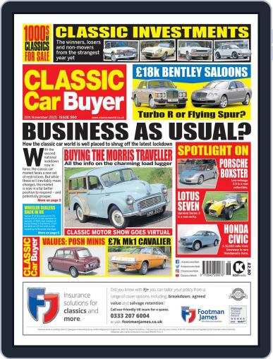 Classic Car Buyer November 11th, 2020 Digital Back Issue Cover