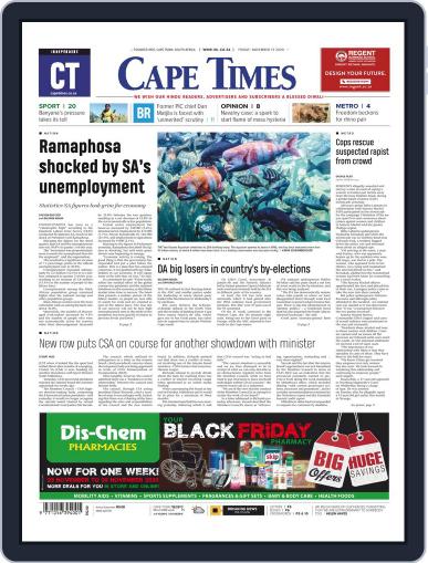 Cape Times November 13th, 2020 Digital Back Issue Cover