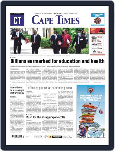 Cape Times October 29th, 2020 Digital Back Issue Cover