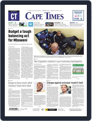 Cape Times October 28th, 2020 Digital Back Issue Cover