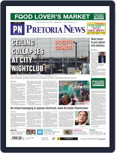 Pretoria News November 2nd, 2020 Digital Back Issue Cover