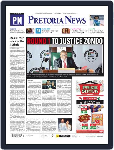 Pretoria News November 20th, 2020 Digital Back Issue Cover
