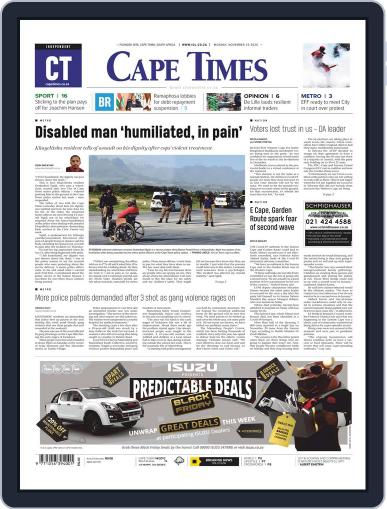 Cape Times November 23rd, 2020 Digital Back Issue Cover
