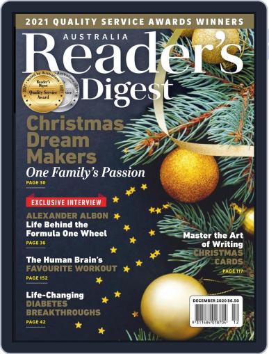Readers Digest Australia December 1st, 2020 Digital Back Issue Cover