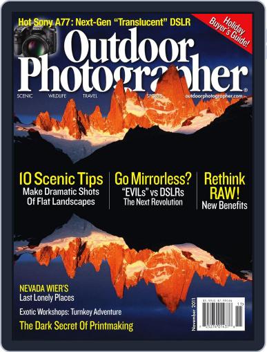 Outdoor Photographer October 11th, 2011 Digital Back Issue Cover