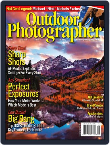 Outdoor Photographer August 17th, 2011 Digital Back Issue Cover