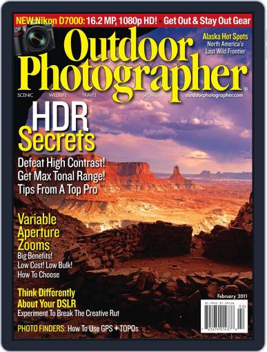 Outdoor Photographer December 21st, 2010 Digital Back Issue Cover