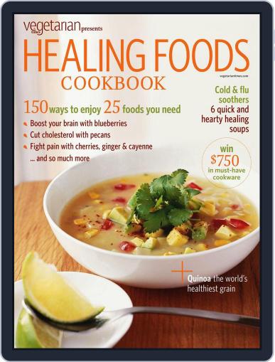 Vegetarian Times - Healing Foods Cookbook August 23rd, 2011 Digital Back Issue Cover