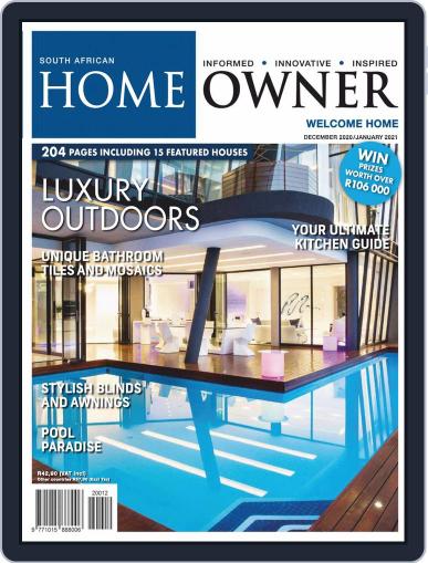 South African Home Owner January 1st, 2021 Digital Back Issue Cover