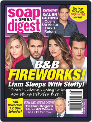 Soap Opera Digest December 7th, 2020 Digital Back Issue Cover