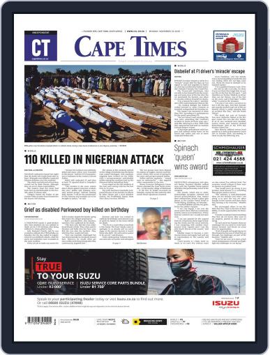 Cape Times November 30th, 2020 Digital Back Issue Cover