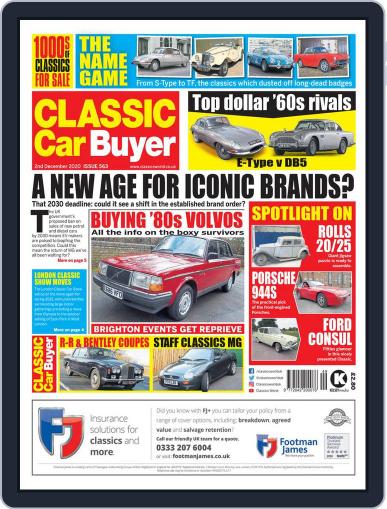 Classic Car Buyer December 2nd, 2020 Digital Back Issue Cover
