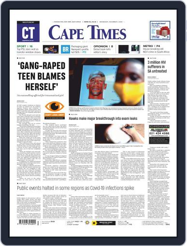 Cape Times December 2nd, 2020 Digital Back Issue Cover