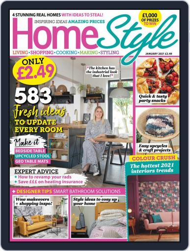 HomeStyle United Kingdom January 1st, 2021 Digital Back Issue Cover