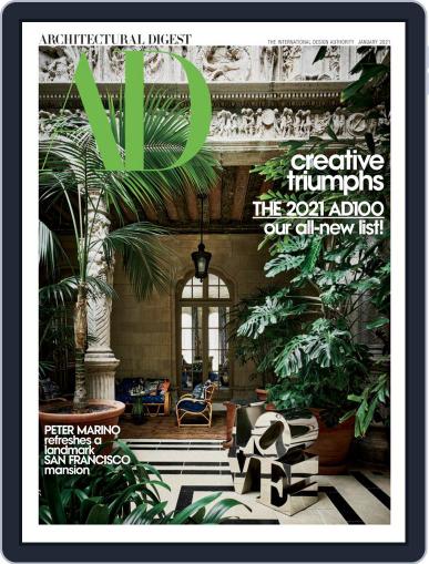 Architectural Digest January 1st, 2021 Digital Back Issue Cover