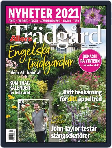 Allers Trädgård January 1st, 2021 Digital Back Issue Cover