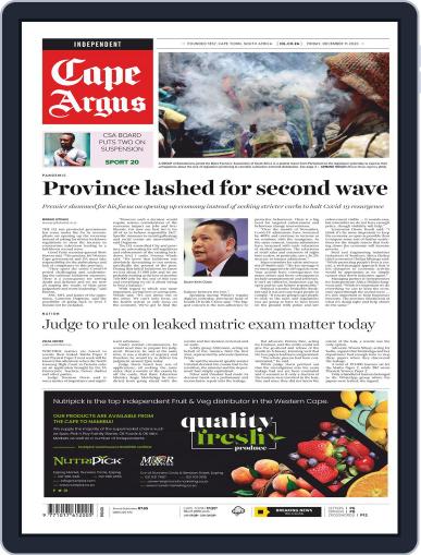Cape Argus December 11th, 2020 Digital Back Issue Cover