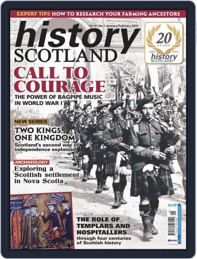 History Scotland January 1st, 2021 Digital Back Issue Cover