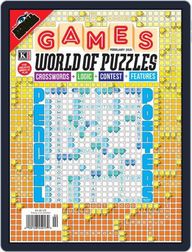 Games World of Puzzles February 1st, 2021 Digital Back Issue Cover