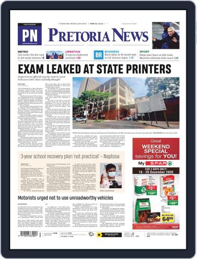 Pretoria News December 18th, 2020 Digital Back Issue Cover