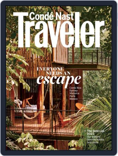 Conde Nast Traveler January 1st, 2021 Digital Back Issue Cover