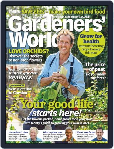 BBC Gardeners' World January 1st, 2021 Digital Back Issue Cover