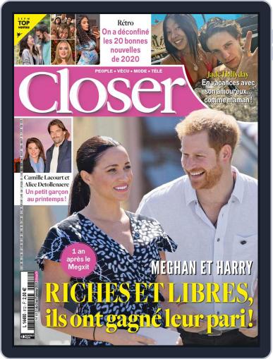 Closer France January 2nd, 2021 Digital Back Issue Cover
