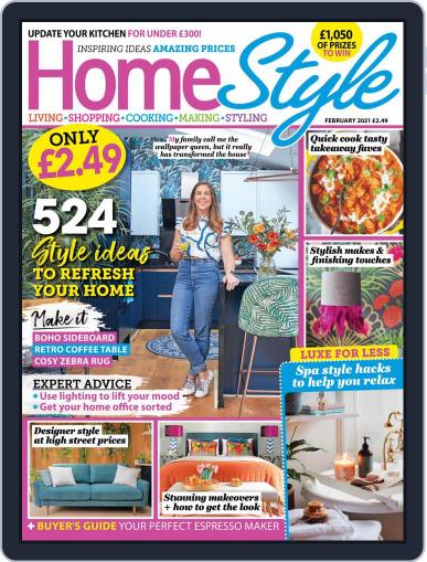 HomeStyle United Kingdom February 1st, 2021 Digital Back Issue Cover