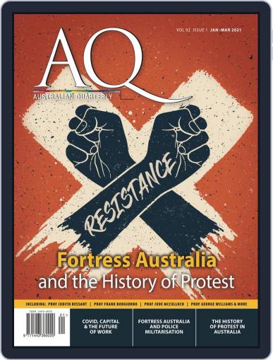 AQ: Australian Quarterly January 1st, 2021 Digital Back Issue Cover