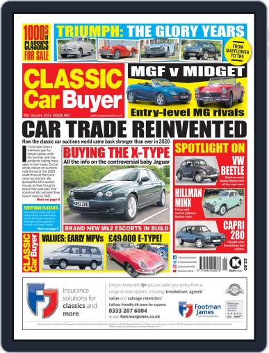 Classic Car Buyer January 6th, 2021 Digital Back Issue Cover