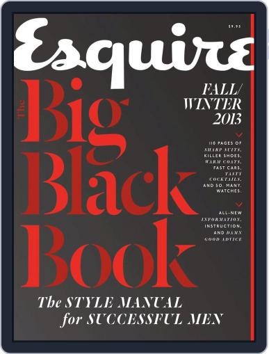 Esquire's Big Black Book October 15th, 2013 Digital Back Issue Cover