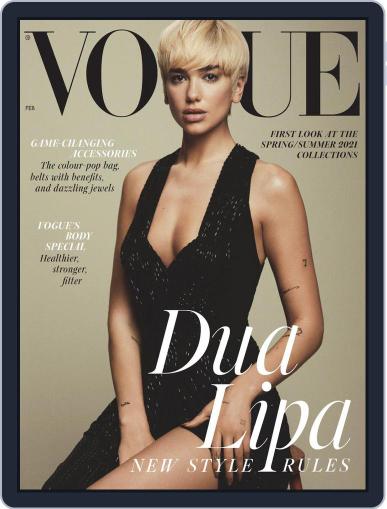British Vogue February 1st, 2021 Digital Back Issue Cover