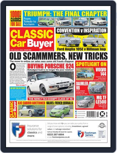 Classic Car Buyer January 13th, 2021 Digital Back Issue Cover